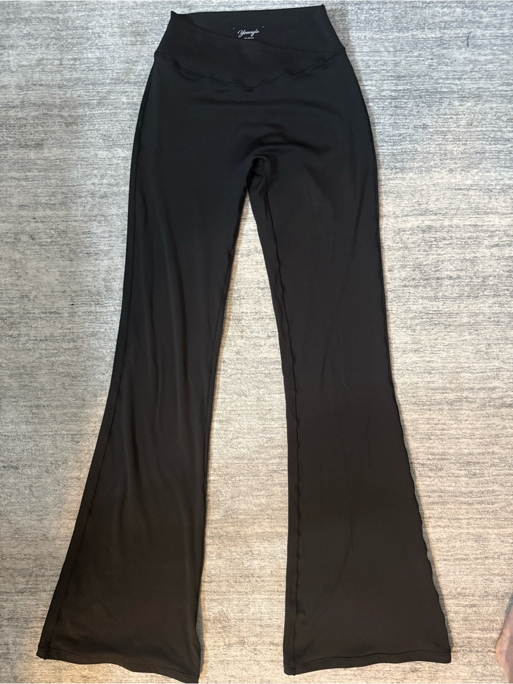 YoungLA W215 Black Vital Flare Leggings